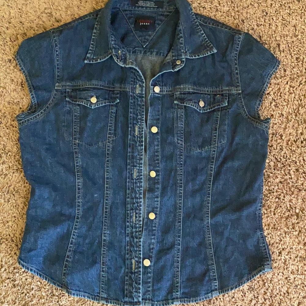 Vintage Tommy Hilfiger denim shirt size large